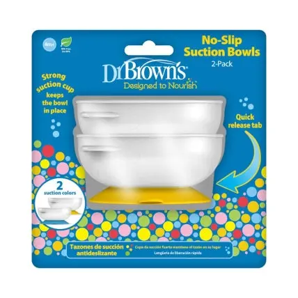 Dr. Brown’s Adhesive-Bottom Toddler Bowls – 2-Pack
