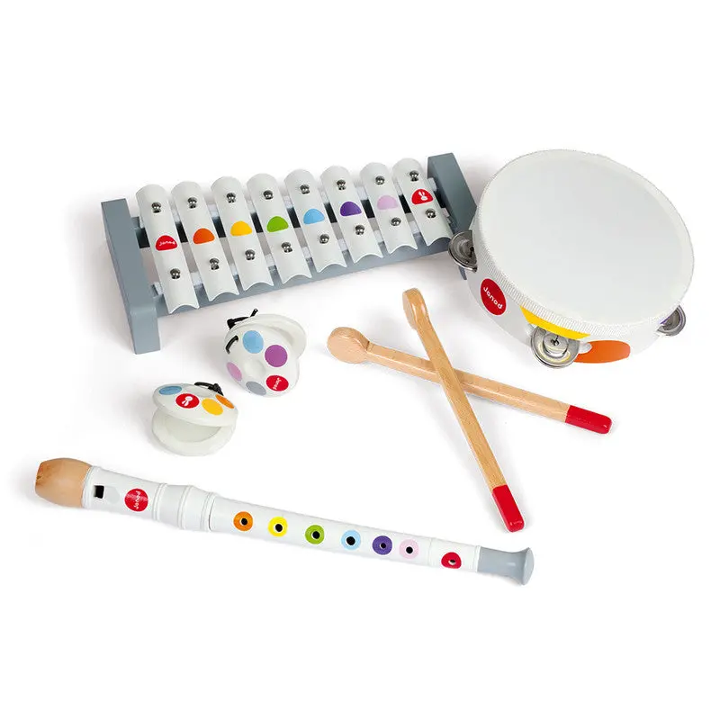 Janod Confetti Collection Musical Playset for Preschoolers