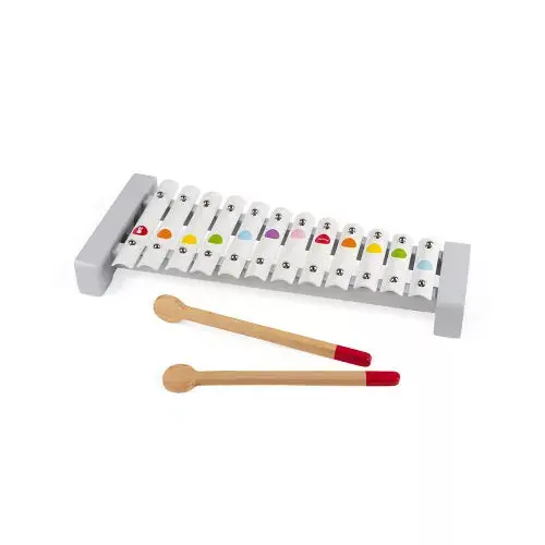 Janod Confetti-Finished Metal Xylophone for Early Learning