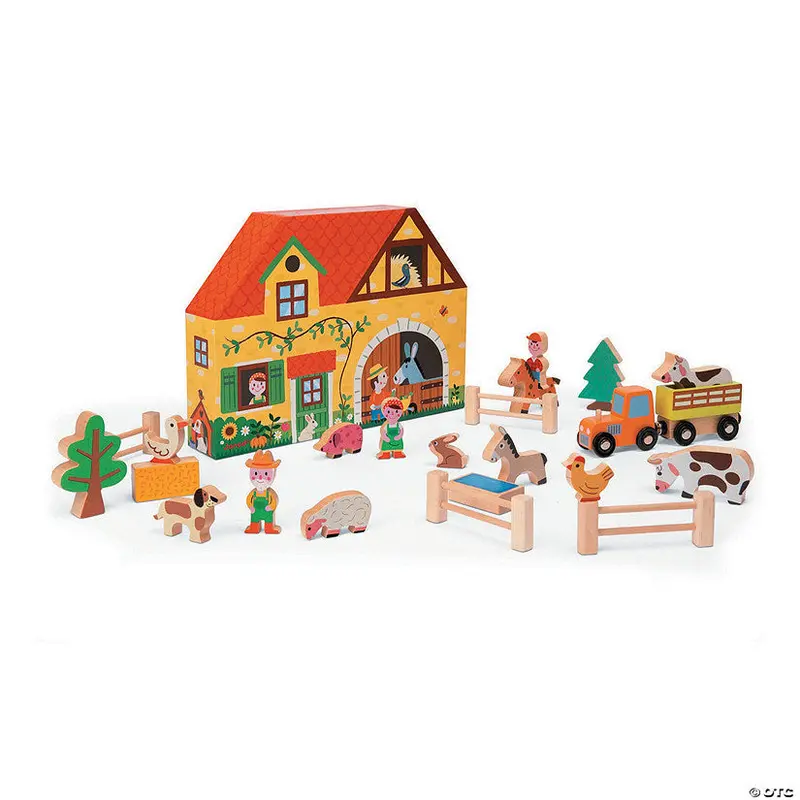 Janod Farm-Themed Storytelling Box for Toddlers