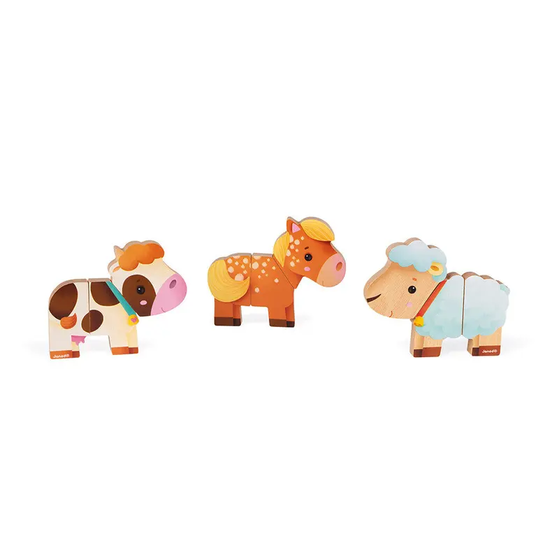 Janod Funny Magnetic Farm Animals Set