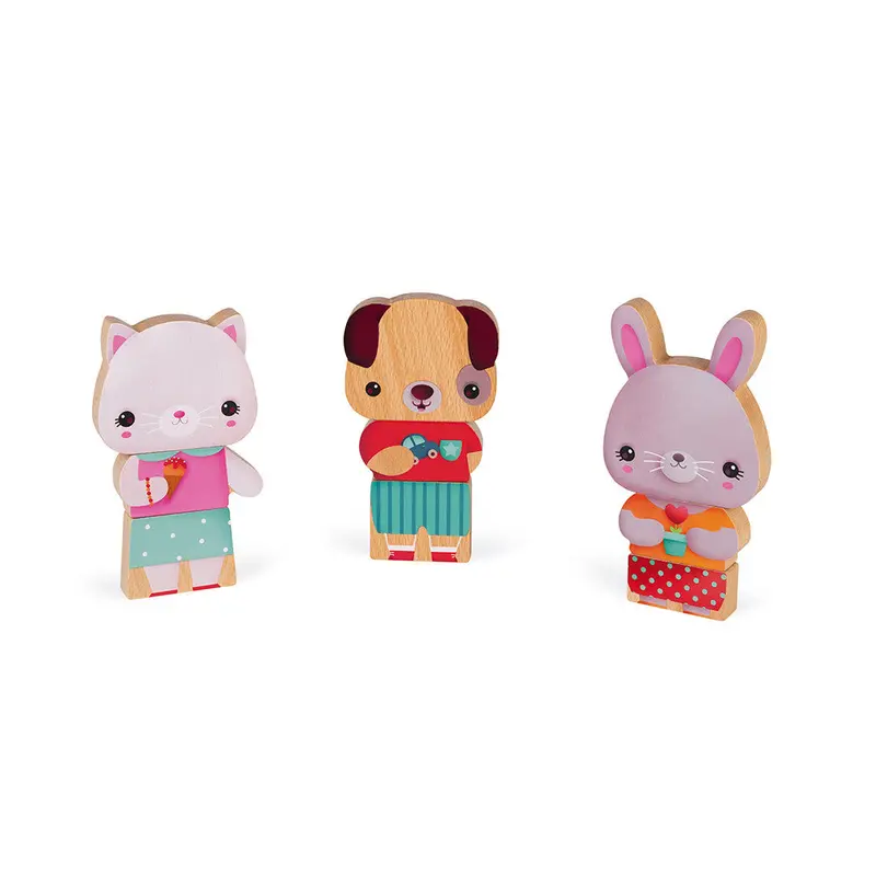 Janod Funny Magnetic Pets Set for Kids
