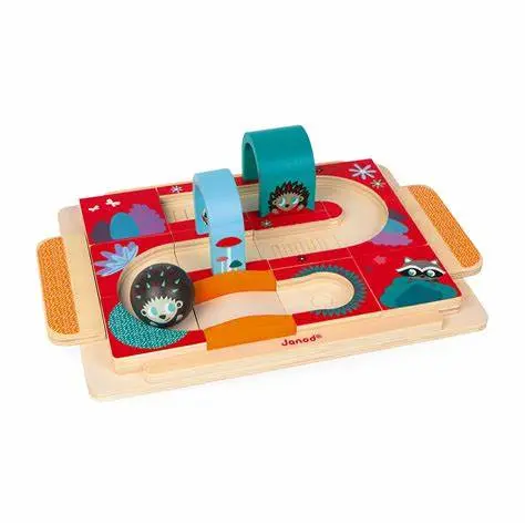 Janod Hedgehog Rally Rolling Maze Game