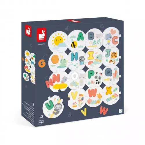 Janod Pure First Alphabet Puzzle for Beginners