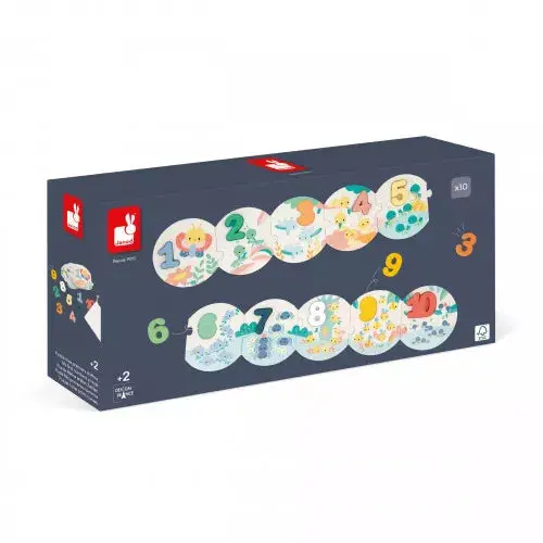 Janod Pure First Number Puzzle for Early Math