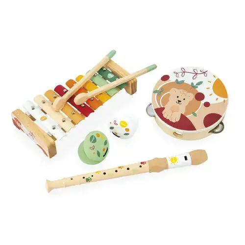 Janod Sunshine-Themed Starter Musical Instrument Kit