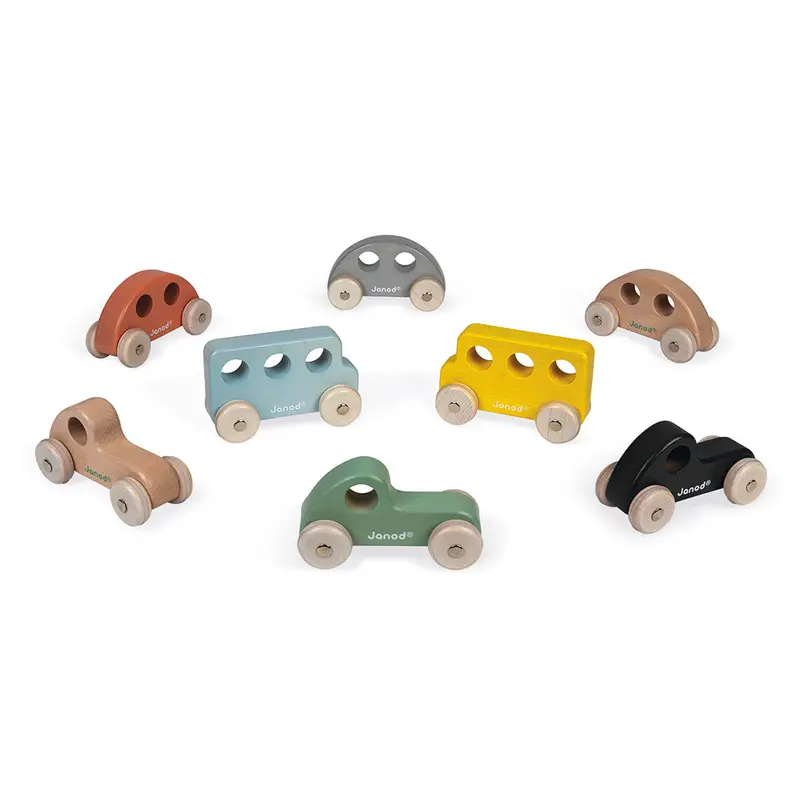 Janod Sweet Cocoon Push Toy – Soothing Wooden Ride-On for Babies