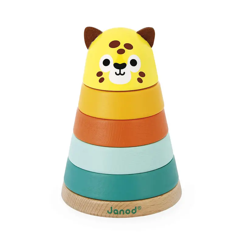 Janod Tropik Build-Your-Own Jaguar Stacking Toy