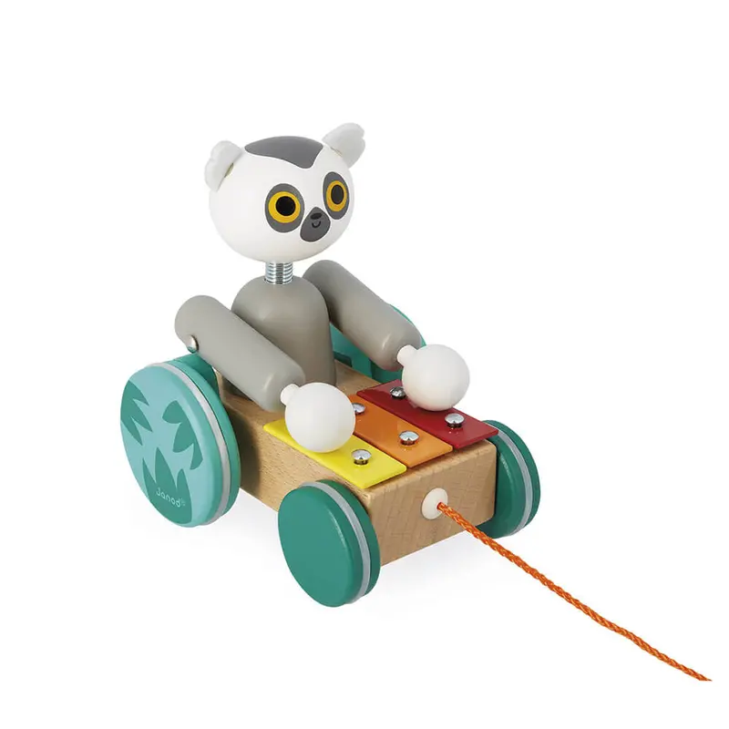 Janod Tropik Lemur Pull-Along Xylophone Toy