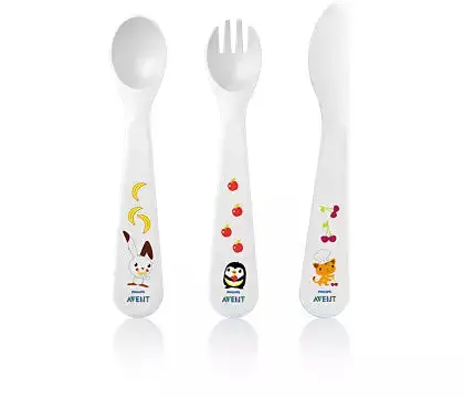 Philips Avent Toddler Cutlery Set – Fork, Spoon & Knife (18 Months+)