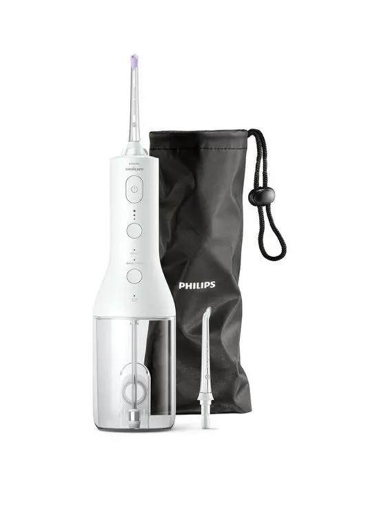 Philips Sonicare Cordless Power Flosser 3000 – White Oral Irrigator