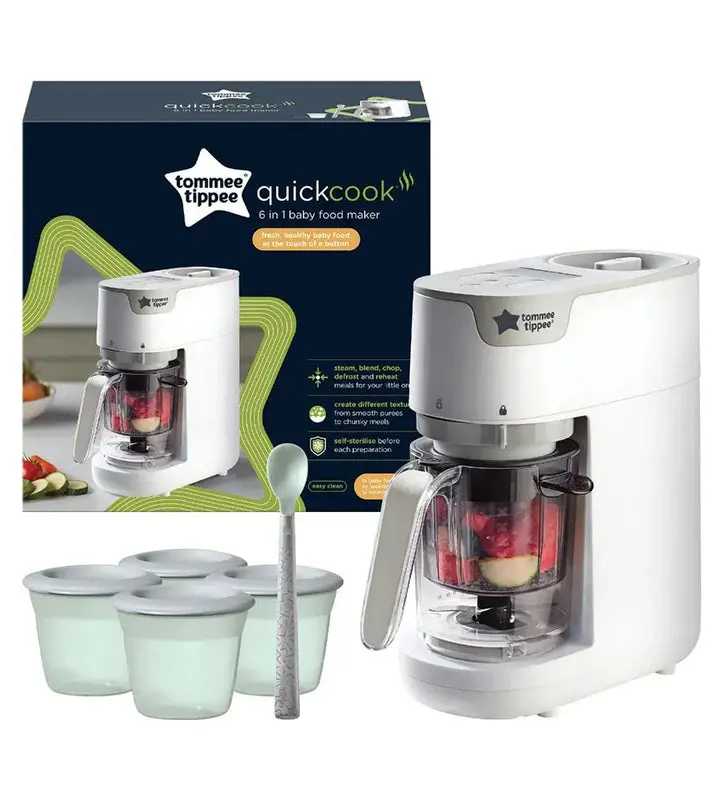 Tommee Tippee Quick Cook 6-in-1 Baby Food Preparation System